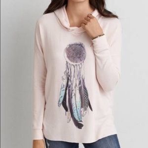 American Eagle Soft & Sexy Plush Hooded Shirt